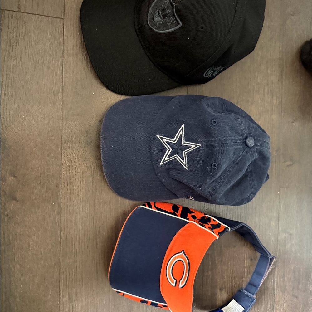 Kids' Black and Navy Caps Set